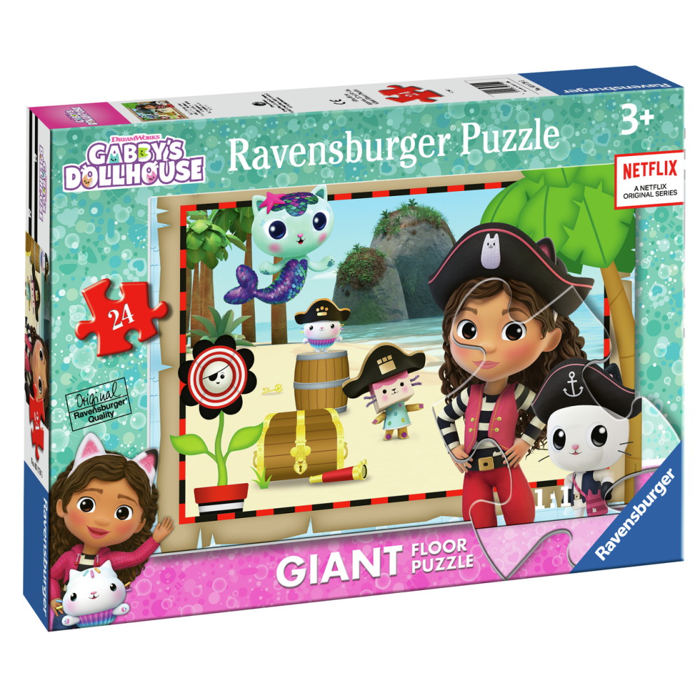 Ravensburger Lattiapalapeli - Gabby's Pirate Adventure 24 Palaa