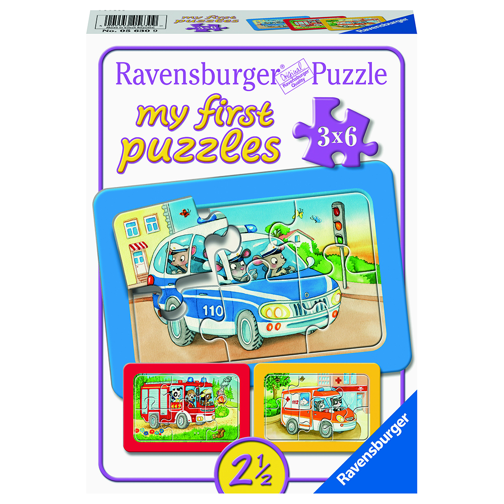 Ravensburger; Animals In Action 3x6 Palaa