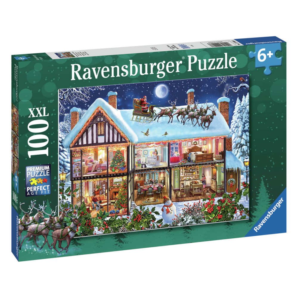 Ravensburger: Christmas At Home 100 XXL Palaa