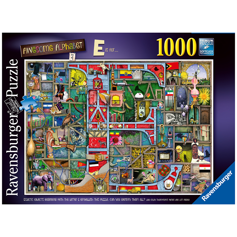 Ravensburger: Awesome Alphabet E & F 1000 Palaa