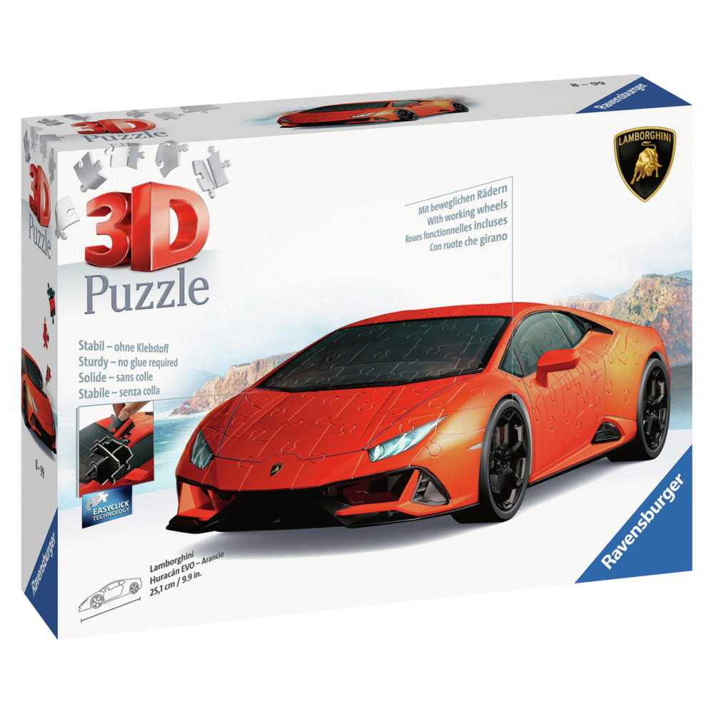 Ravensburger 3D - Lamborghini Huracan Evo 140 Paala