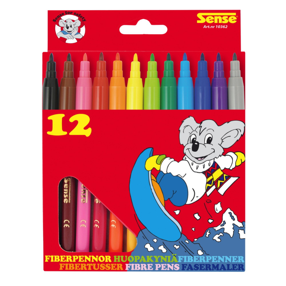 Sense - Fiber pens 12-Pack