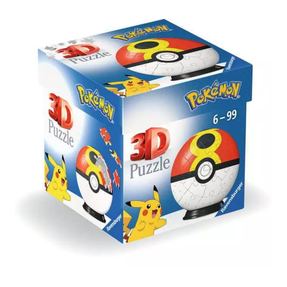 Ravensburger 3D Pokémon Pokeball Red/Yellow 55 Paala