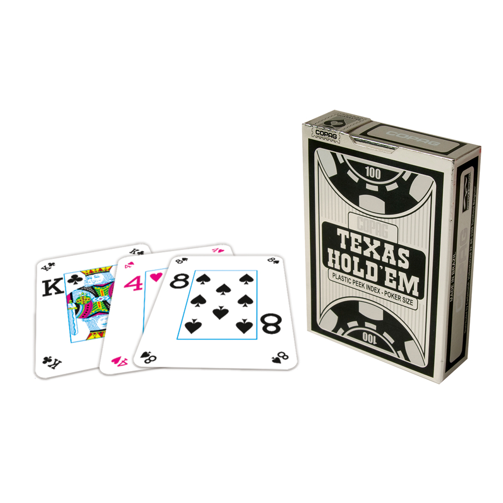 Copag Texas Hold 'Em Silver Peek Index Black