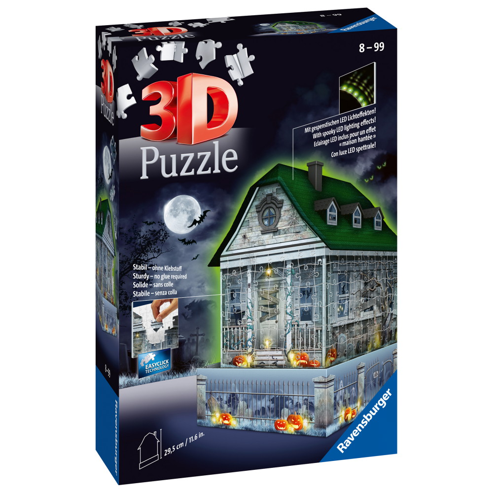Ravensburger 3D - Haunted House nightlight 257 palaa