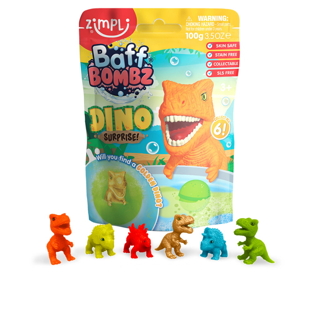 Zimpli Kids -kylpypommi keräilyhahmolla, dinosaurus