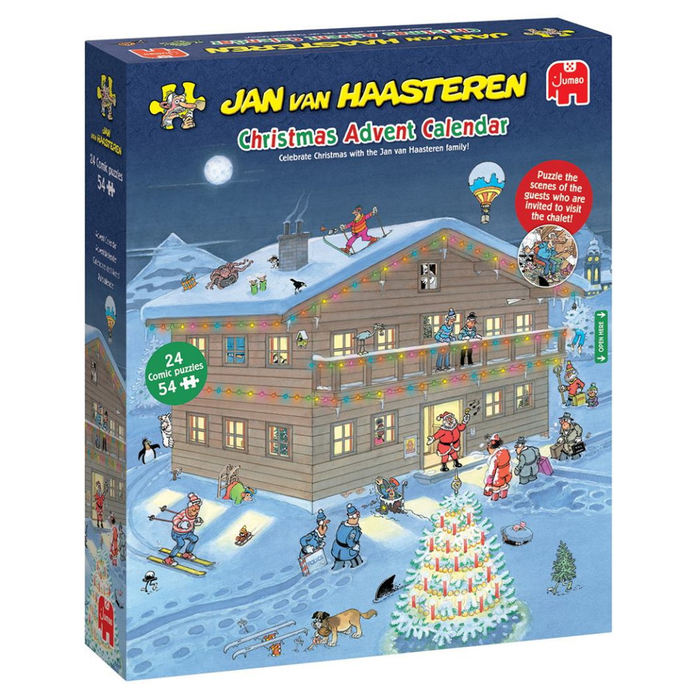 Jan van Haasteren - Adventin kalenteri 2025 - 24 x 54 Palaa