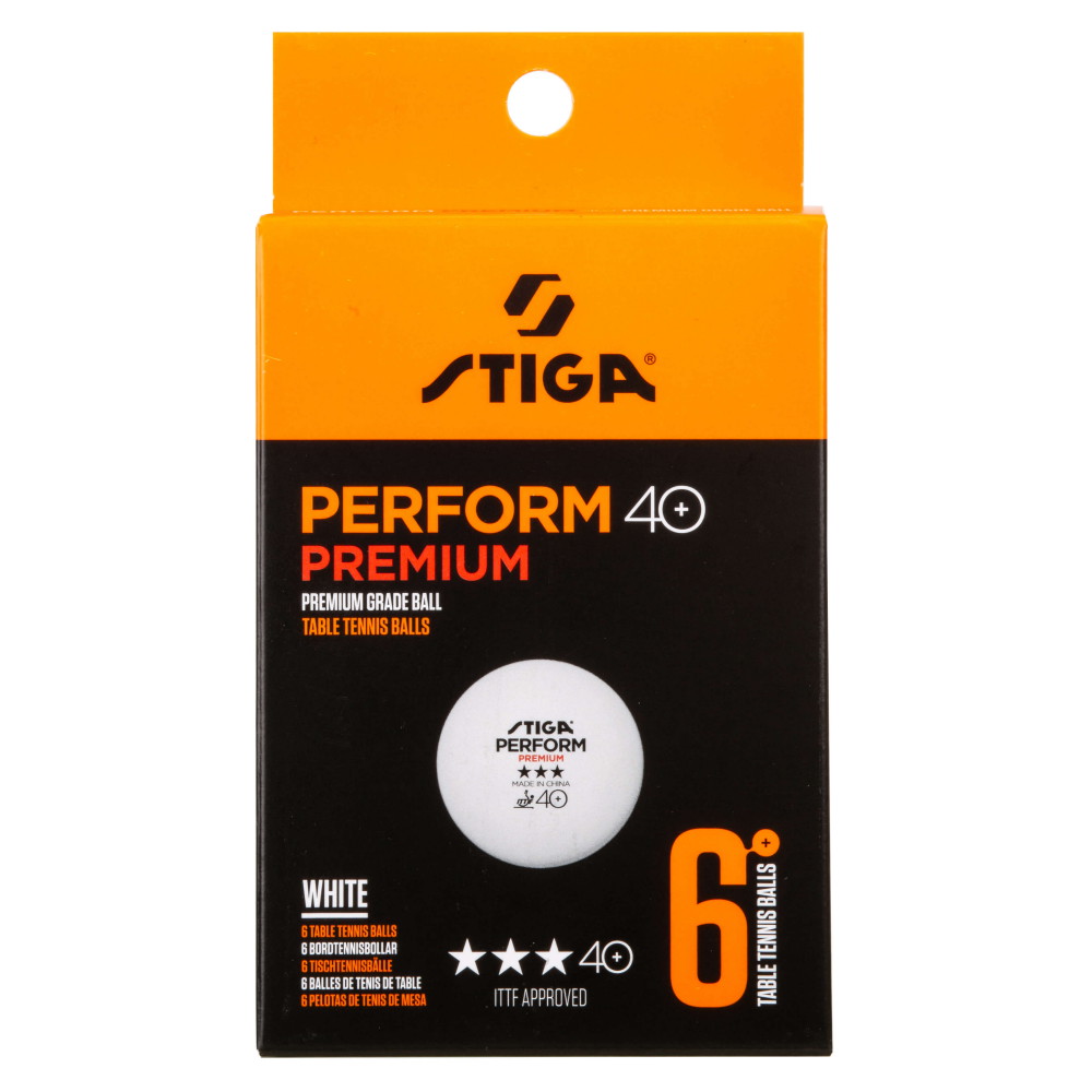 Stiga Perform Premium 40+ (6 kpl valkoista)