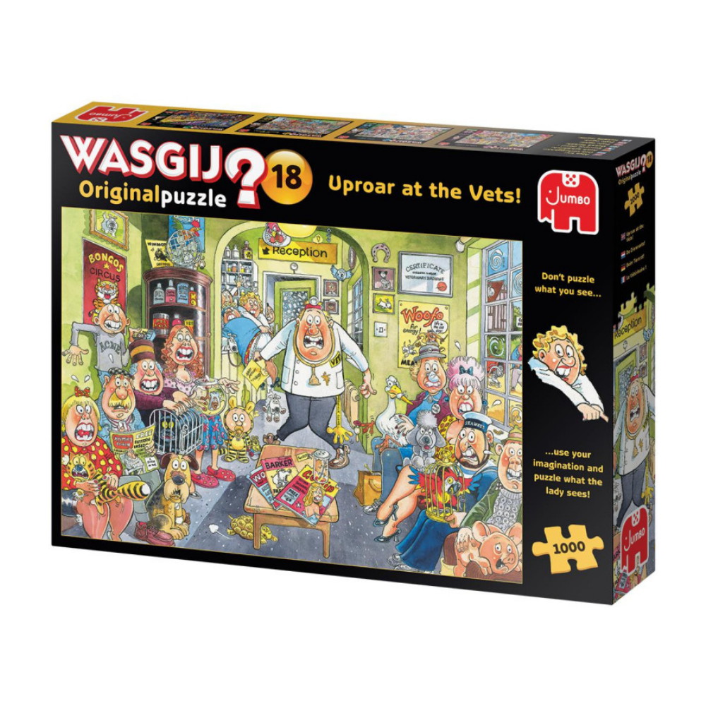 Wasgij? Original #18 - Uproar at the Vets! 1000 Palaa