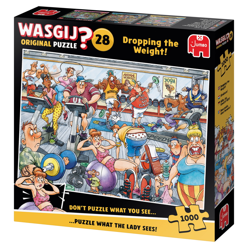 Wasgij? Original #28 - Dropping the weight! 1000 Palaa