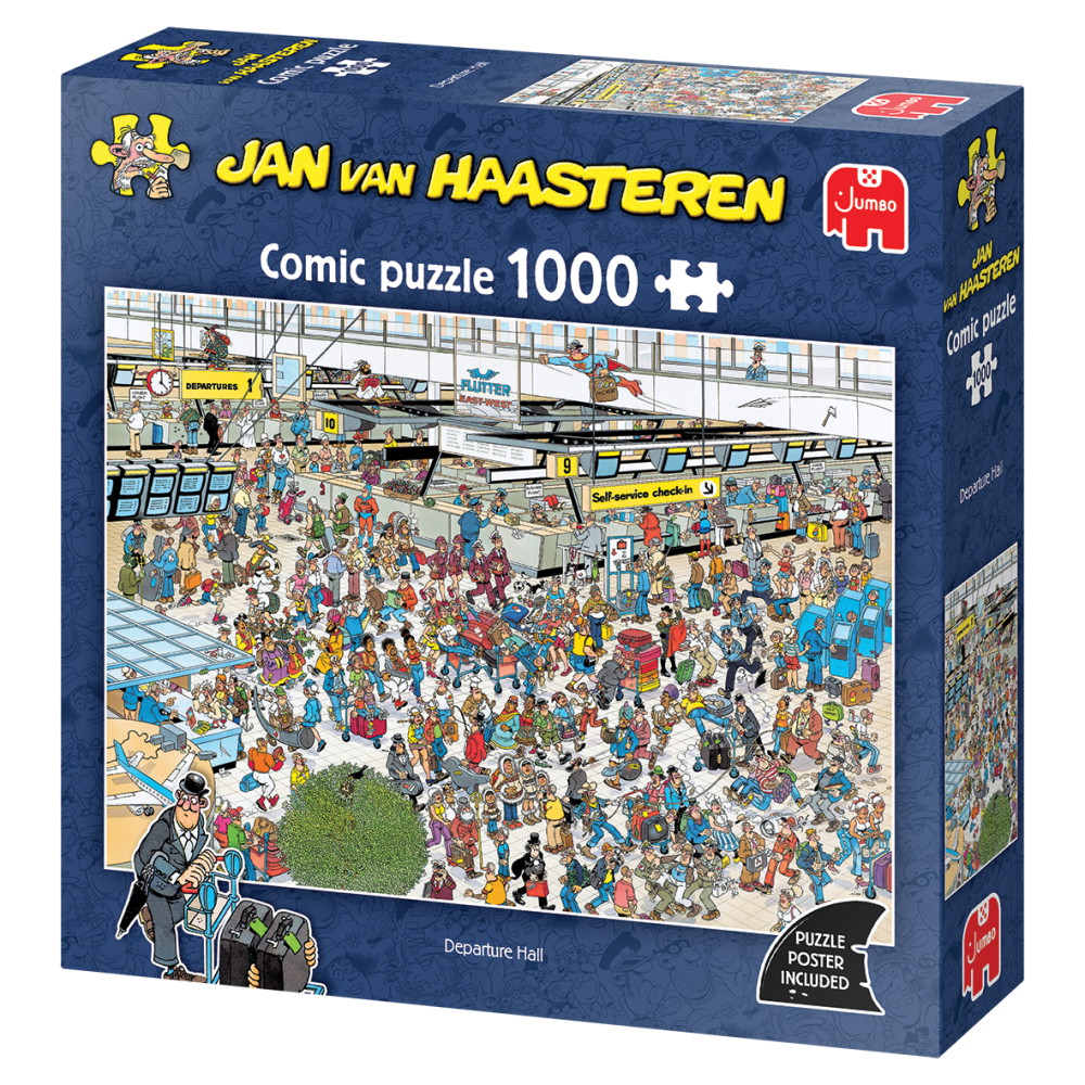 Jan van Haasteren - Departure Hall 1000 Palaa