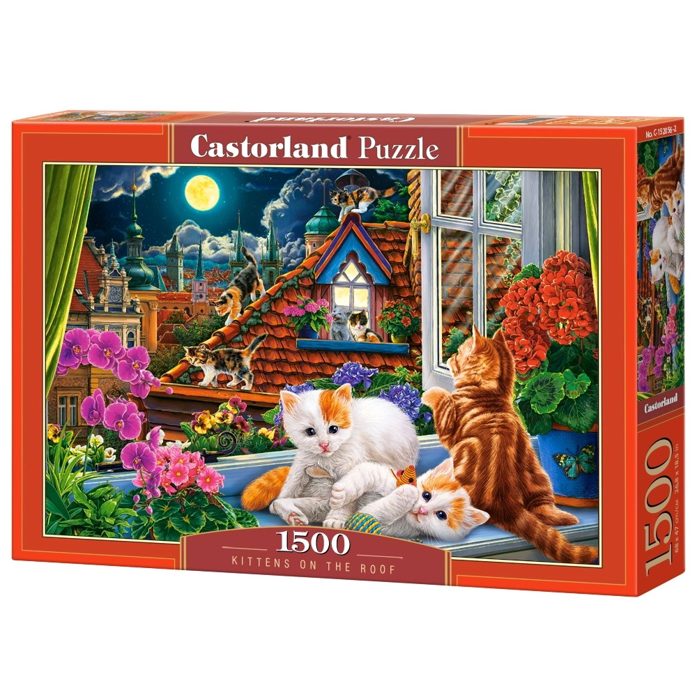 Castorland - Kittens on the Roof 1500 Palaa