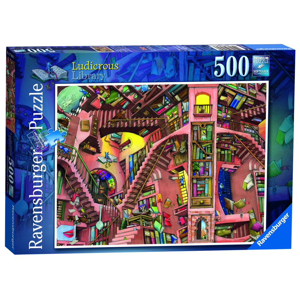 Ravensburger: Ludicrous Library 500 Palaa