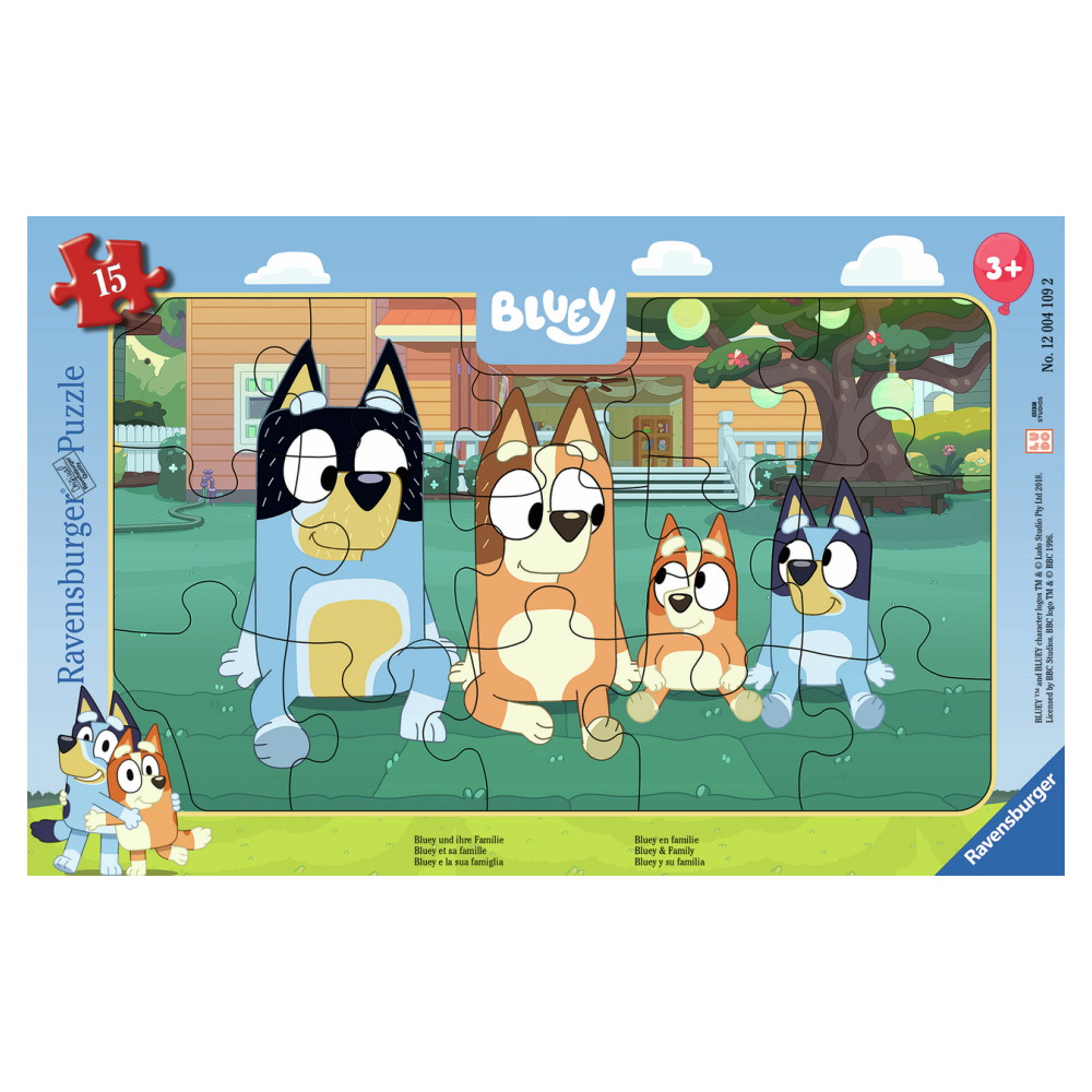 Ravensburger: Bluey and Her Family - 15 Palaa