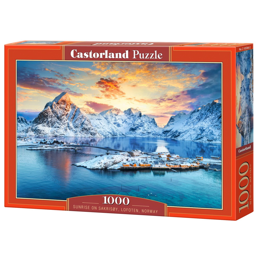Castorland - Sunrise on Sakrisoy, Lofoten, Norway 1000 Palaa