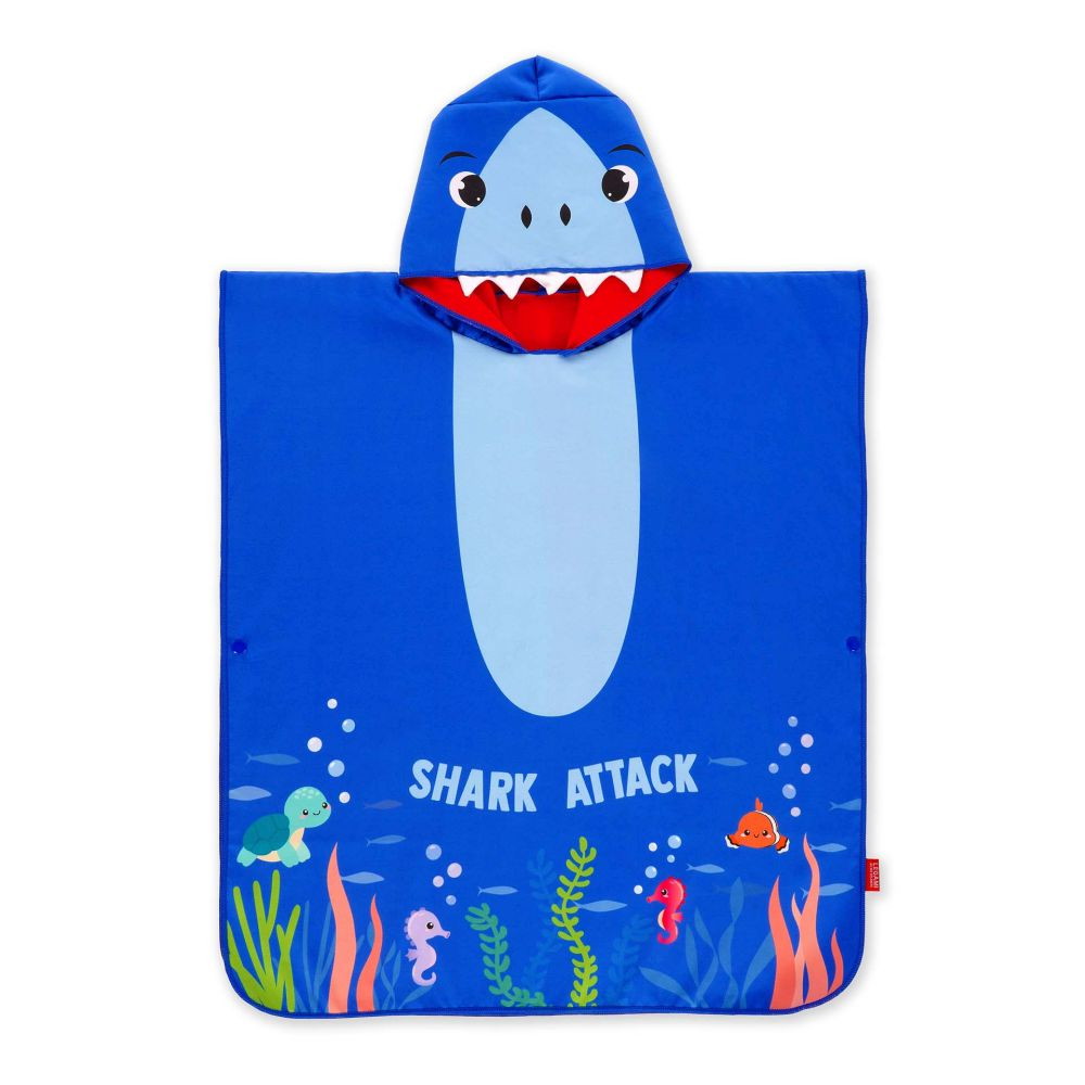 Pyyheponcho lapsille Shark