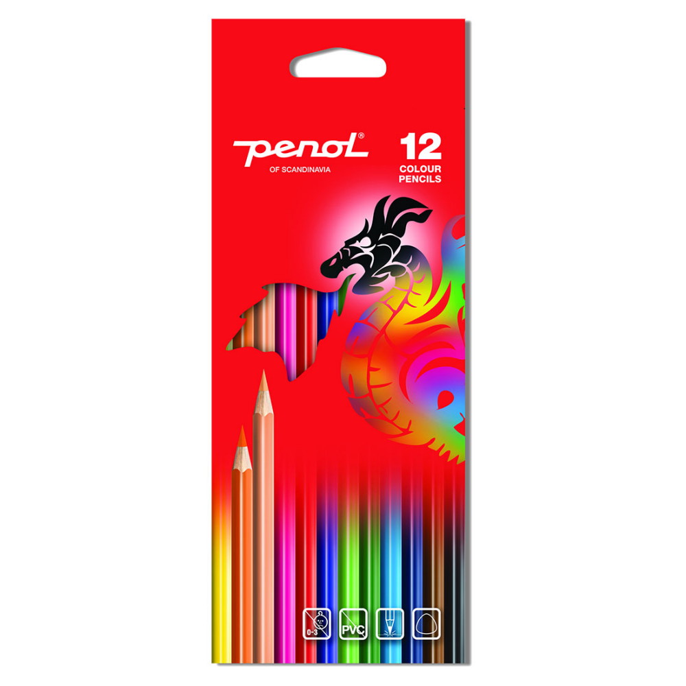 Penol Standard Colored pencil 12-pack