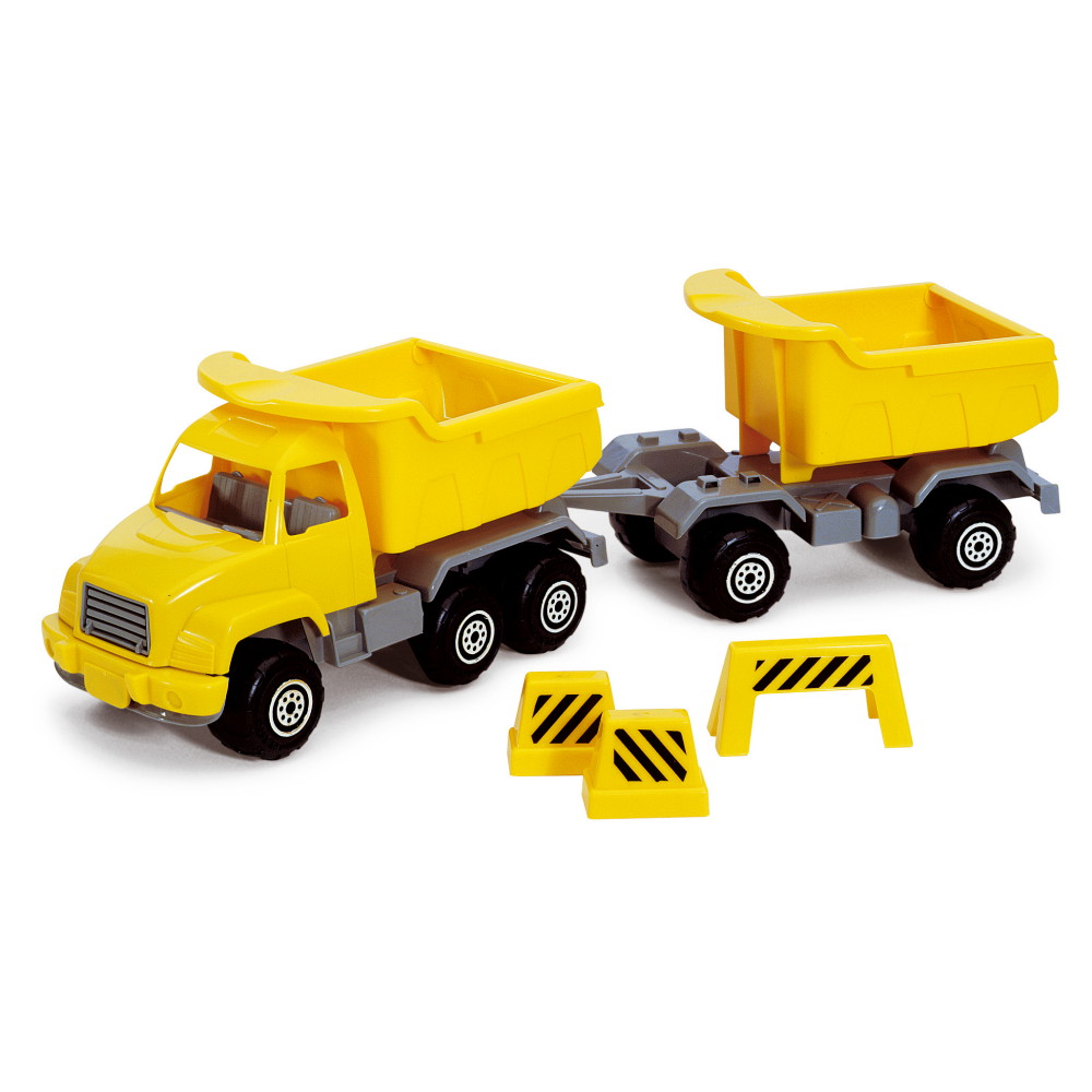 Plasto Kuorma-auto ja peräkärry - Keltainen