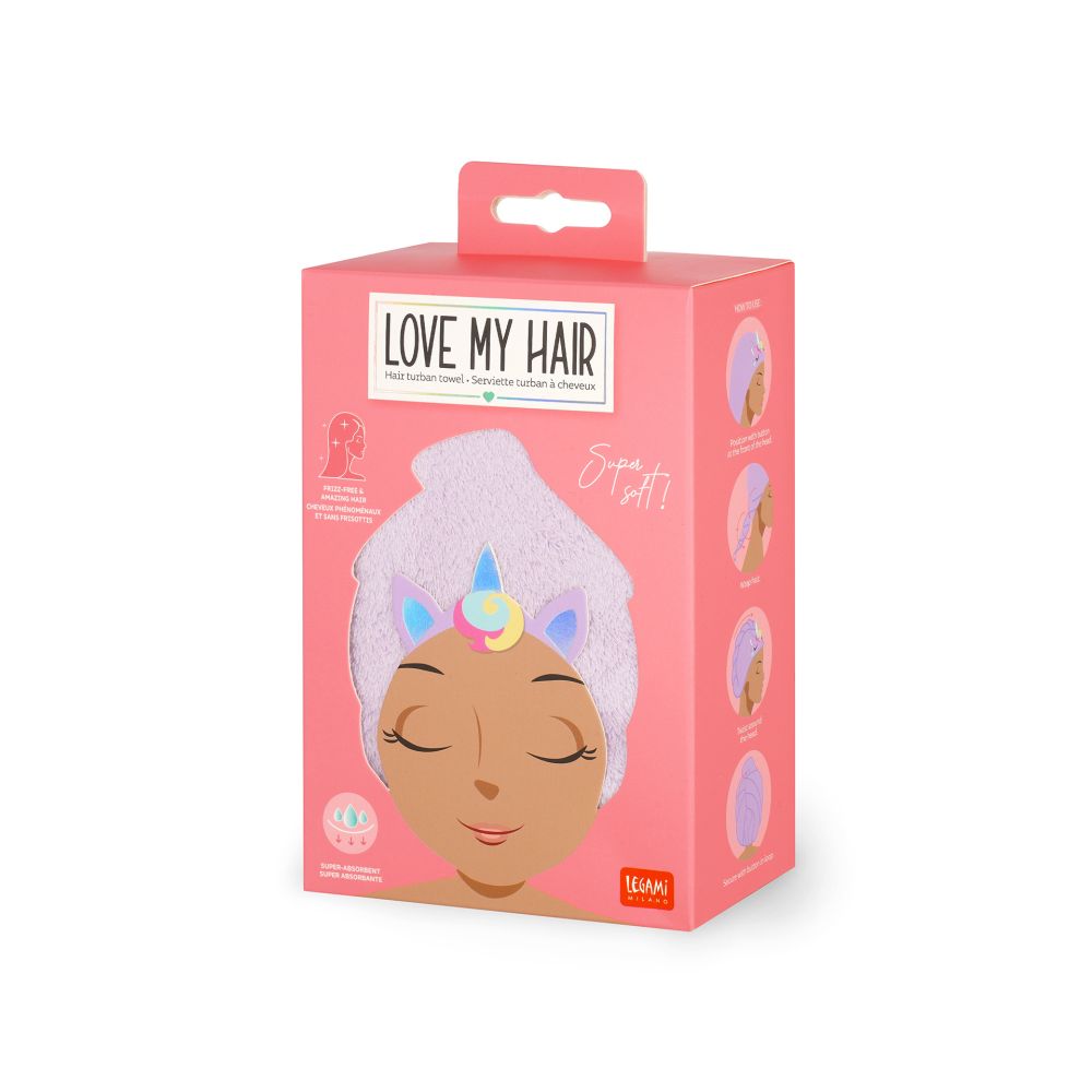 Hair Turban Towel Unicorn