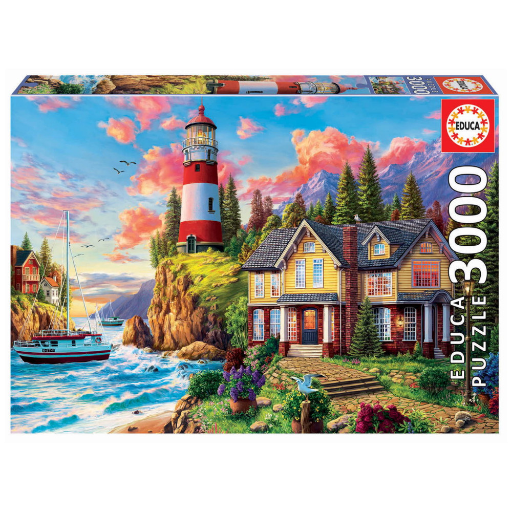 Educa: Lighthouse near the ocean 3000 Palaa