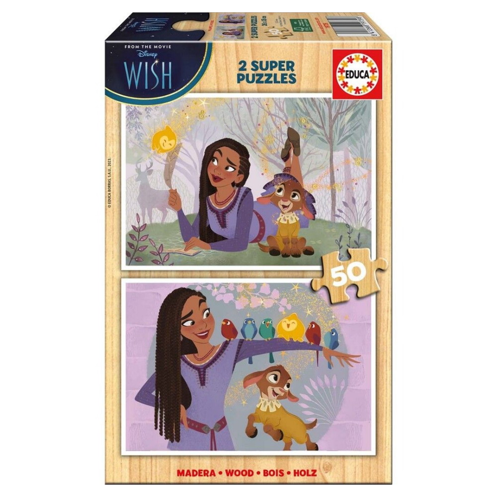 Educa: Disney Wish 2 x 50 Palaa