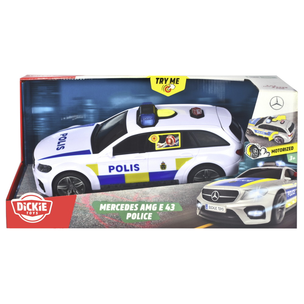 Dickie Toys - ruotsalainen Mercedes-AMG E43 poliisiauto