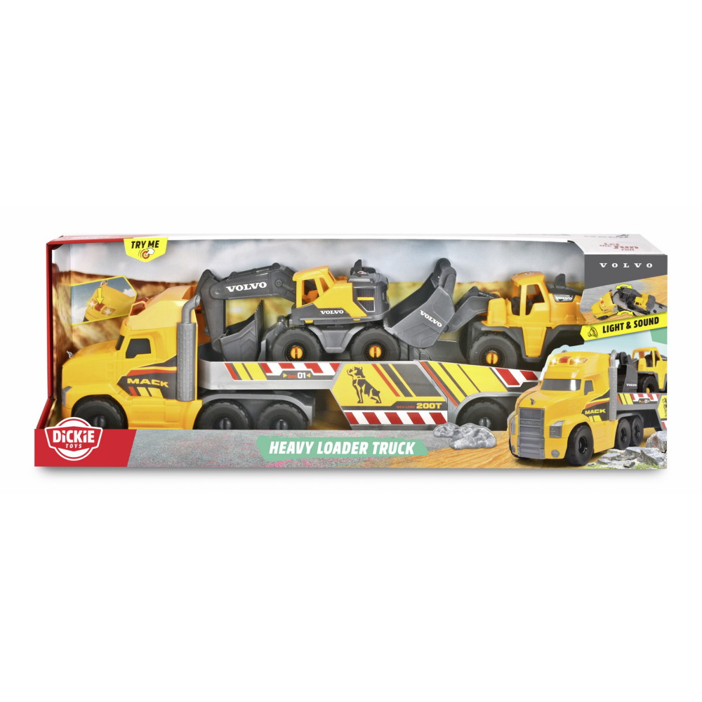 Mack/Volvo Long hauler with Construction vehicles