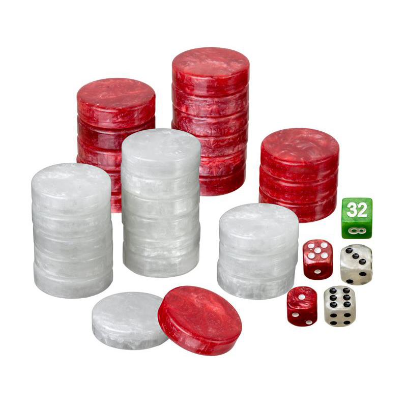 Backgammon Pieces Set