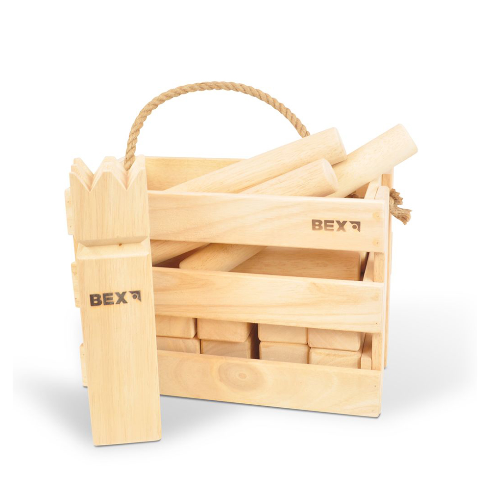 Kubb Original in a wooden box