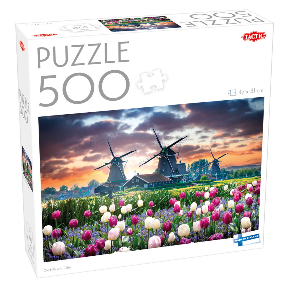 Tactic Palapeli: Old Mills and Tulips 500 Palaa