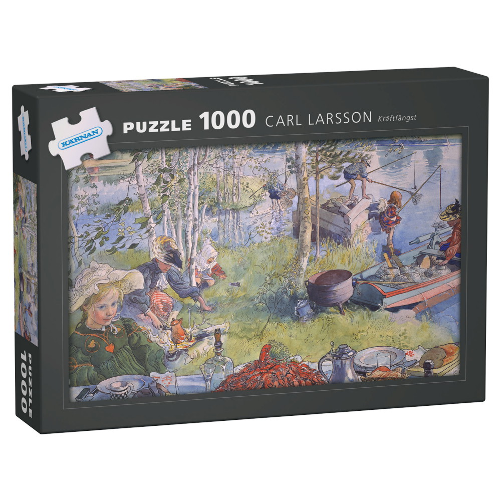 Kärnan Palapeli: Carl Larsson - Kräftfångst 1000 Palaa