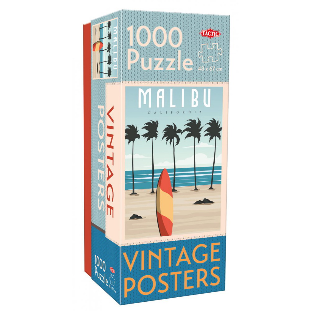 Tactic Palapeli: Vintage Cities: Malibu 1000 palaa