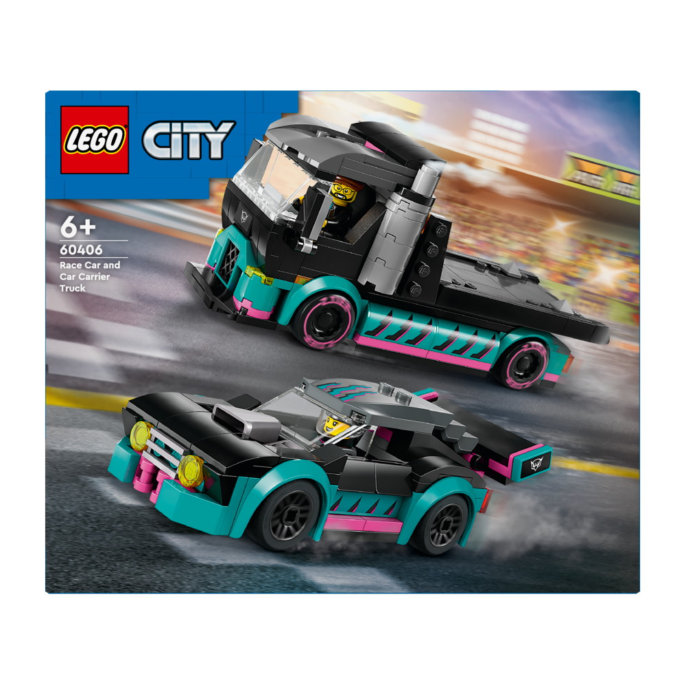 LEGO City - Kilpa-auto ja autonkuljetusauto