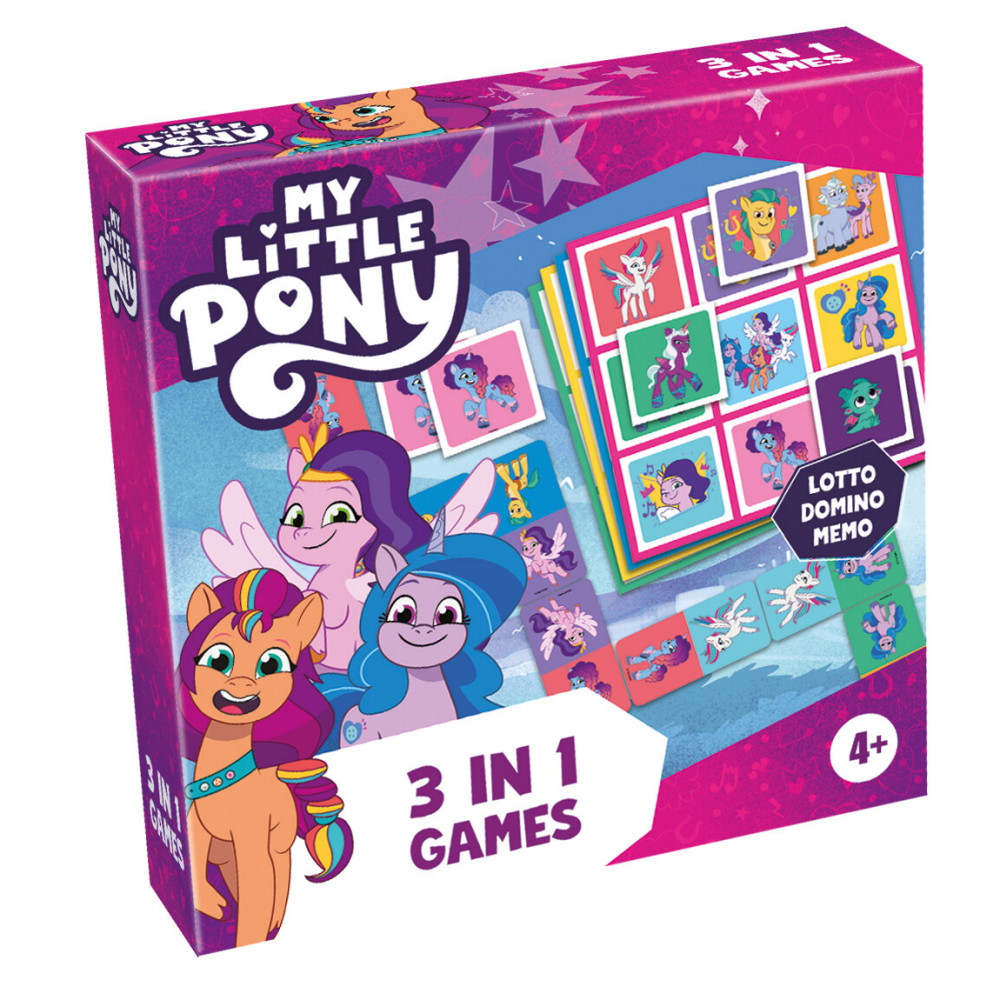 My Little Pony - Lotto, Domino, Memo - 3 in 1