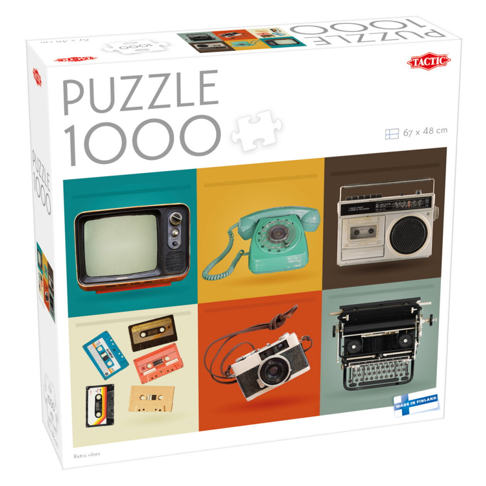 Tactic Palapeli: Retro Vibes 1000 Palaa