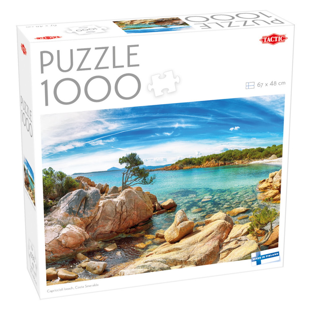 Tactic Palapeli: Capriccioli beach, Costa Smeralda 1000 Palaa