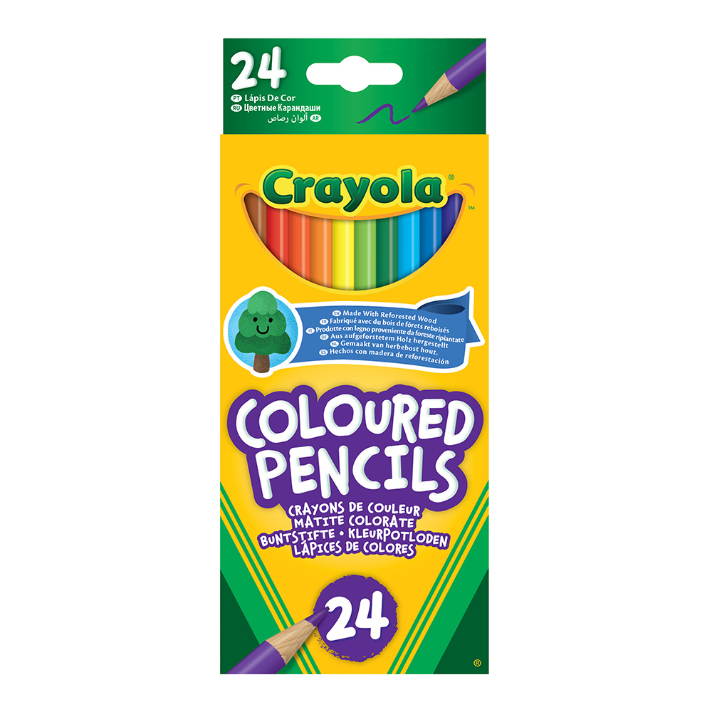 Crayola Coloured Pencils Eco 24 pc