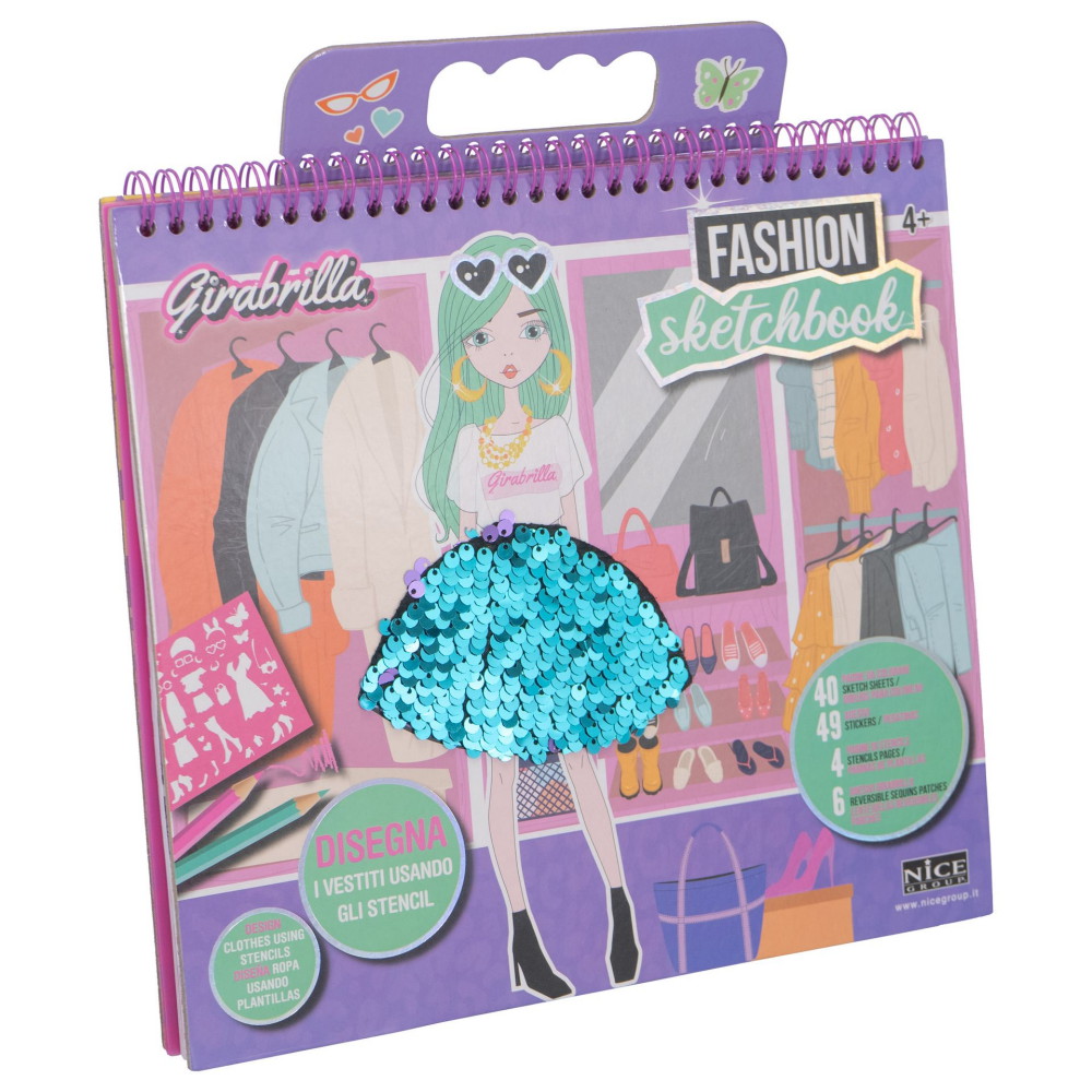 Girabrilla Fashion Sketchbook Suunnittelukirja