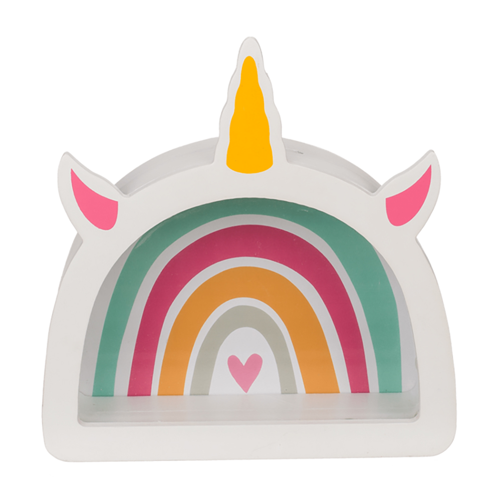 Wooden Savings Box - Unicorn