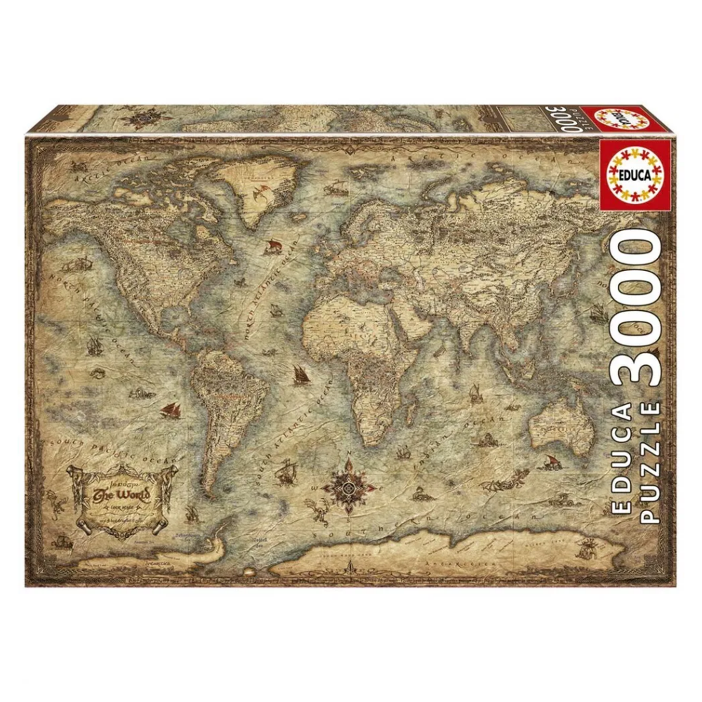 Educa: Map Of The World 3000 Palaa