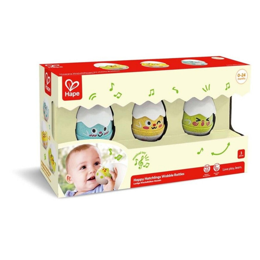 Hape Wobble Rattle Egg Set