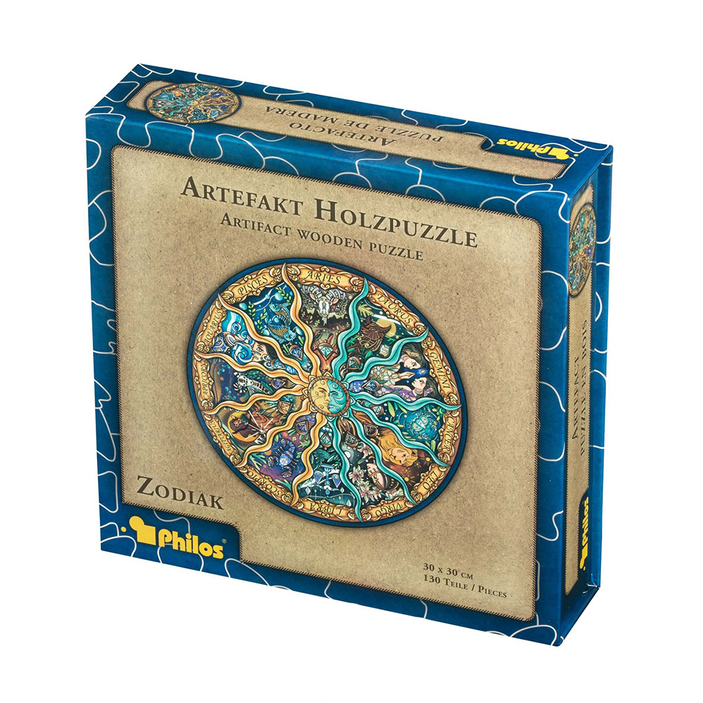 Artefakt Wooden Puzzle - Zodiac 130 palaa