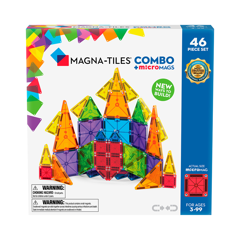 Magna-Tiles - Combo + MicroMags - 46 pc