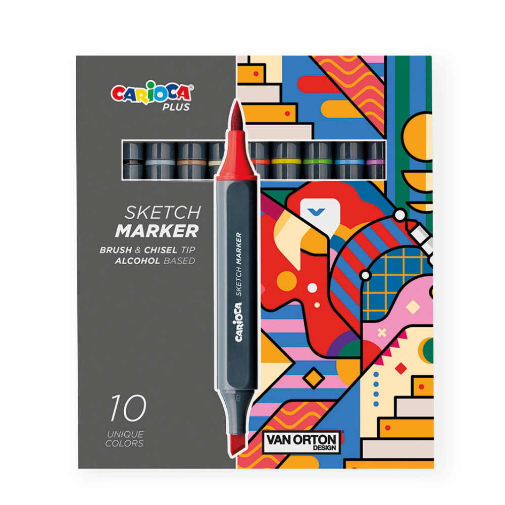 Carioca Plus Sketch Marker 10 st