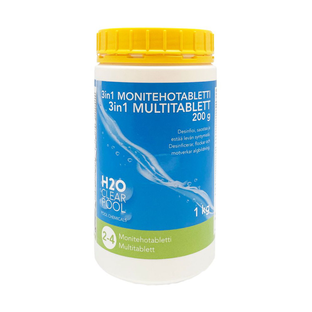 H2O 3in1 Monitehotabletti 200 g