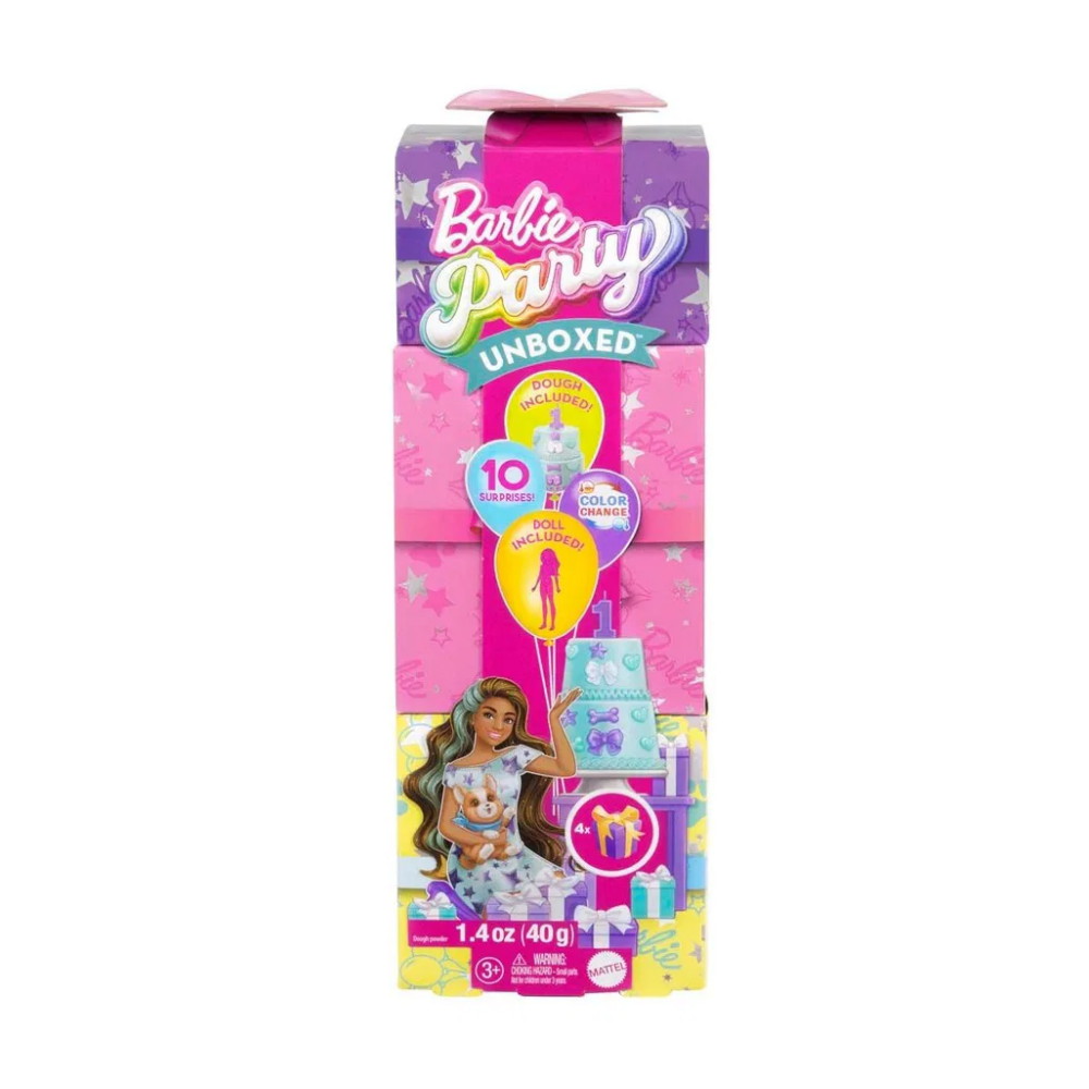 Barbie Party Unboxed - Brunette-nukke