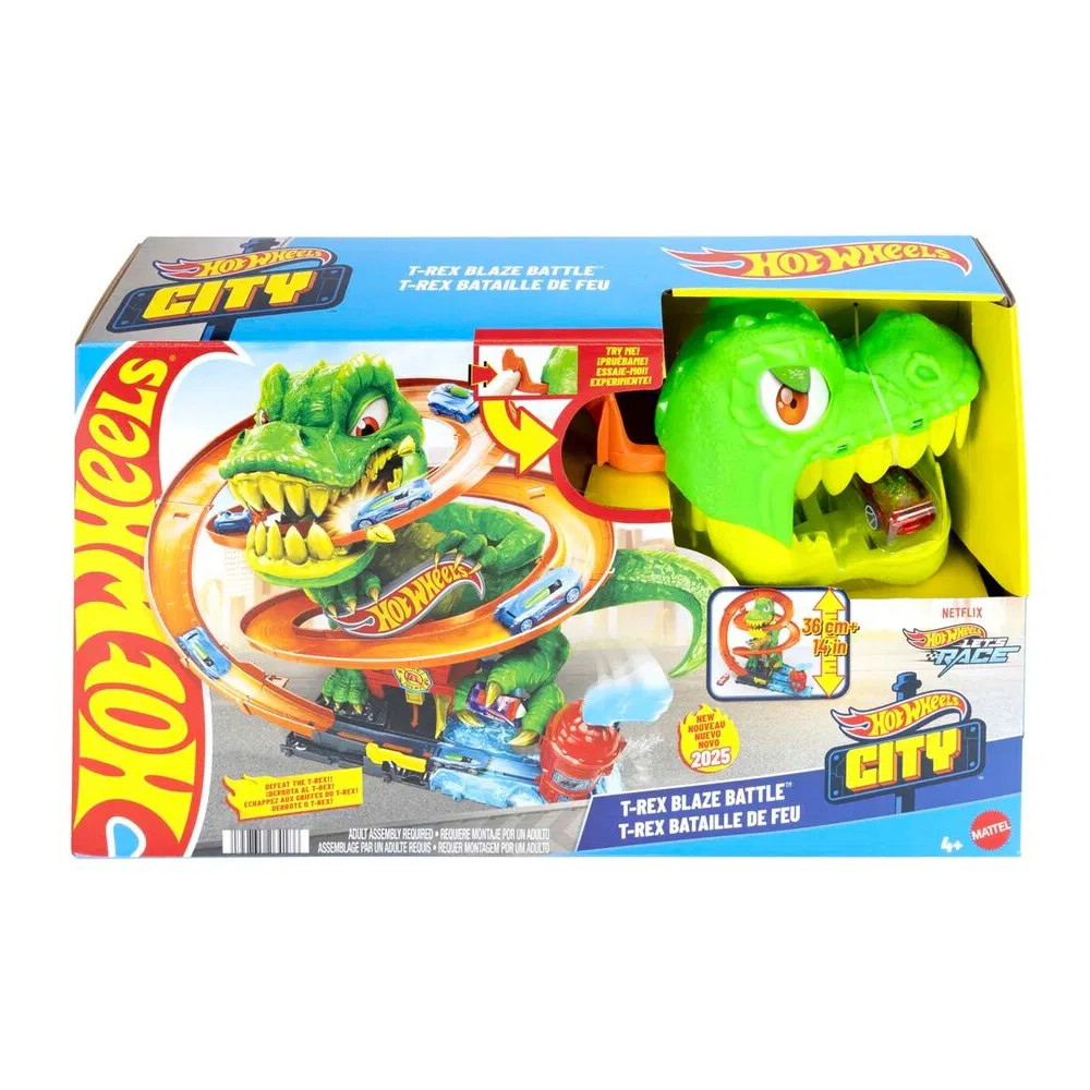 Hot Wheels City T-Rex Paloasema
