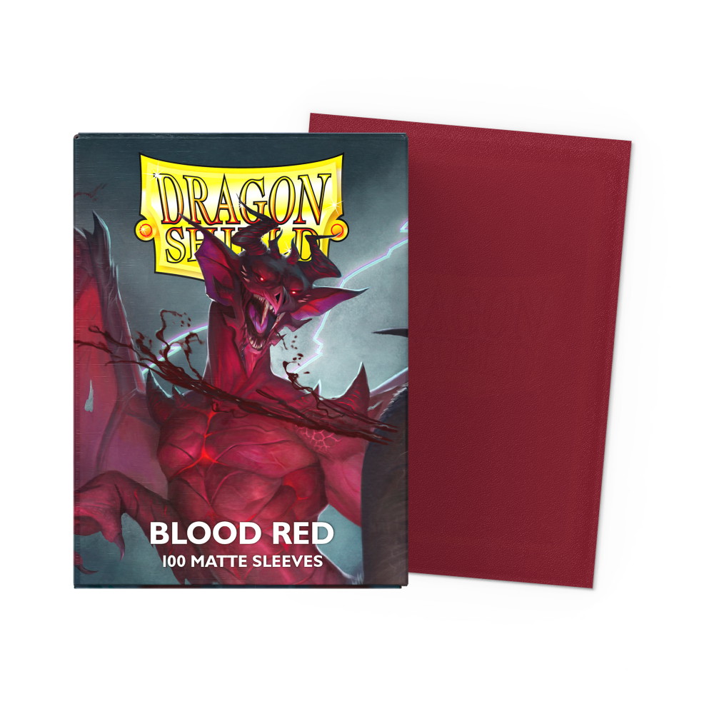 Sleeves Dragon Shield - Matte 63 x 88 mm Blood Red