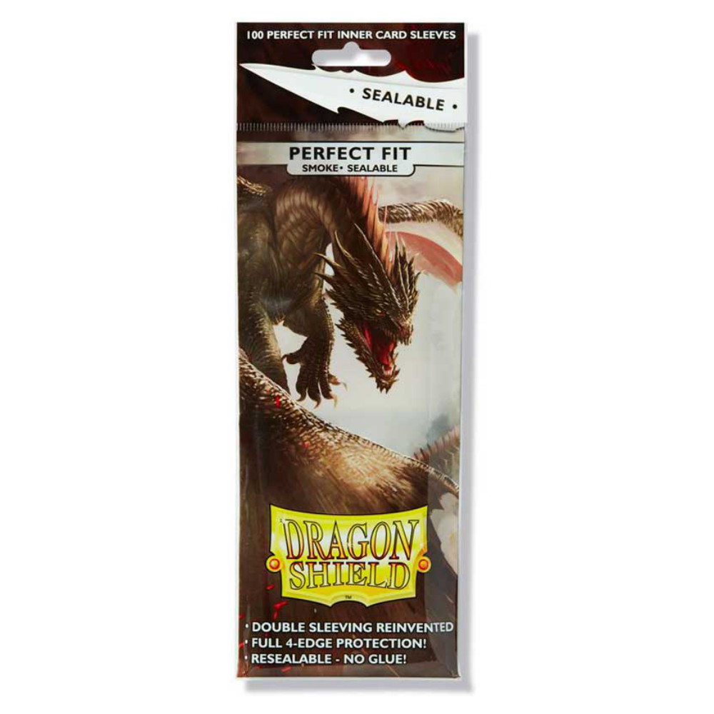 Sleeves Dragon Shield - 63 x 88 mm Perfect Fit Sealable - Smoke