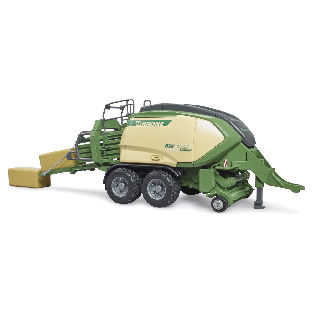 Bruder Krone Big Pack 1290 with 2 square bales of hay